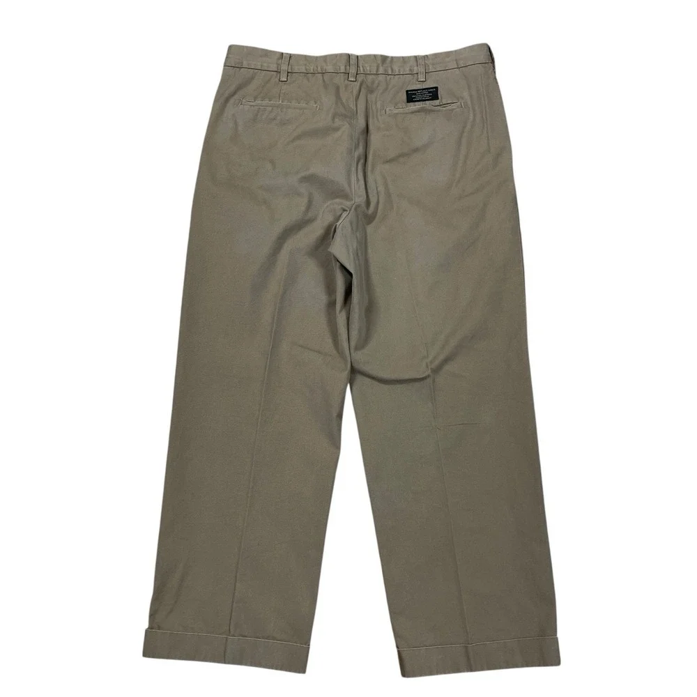 Vtg Y2K Banana Republic Smithfield Chinos Mens 38x32 (Fits 38x28) Pleated Baggy